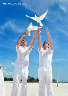 LGBT sarasota dove release wedding